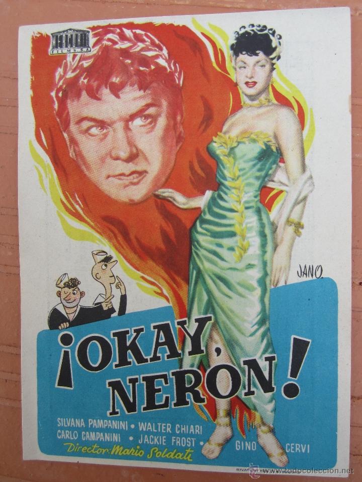 Cine: okay neron - silvana pampanini - cine roch  - alca&ntilde;iz