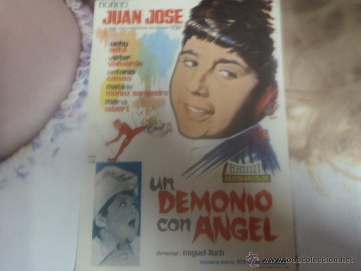  Foglietti di film di film antichi di cinema: FOLLETO DE MANO UN DEMONIO CON ANGEL