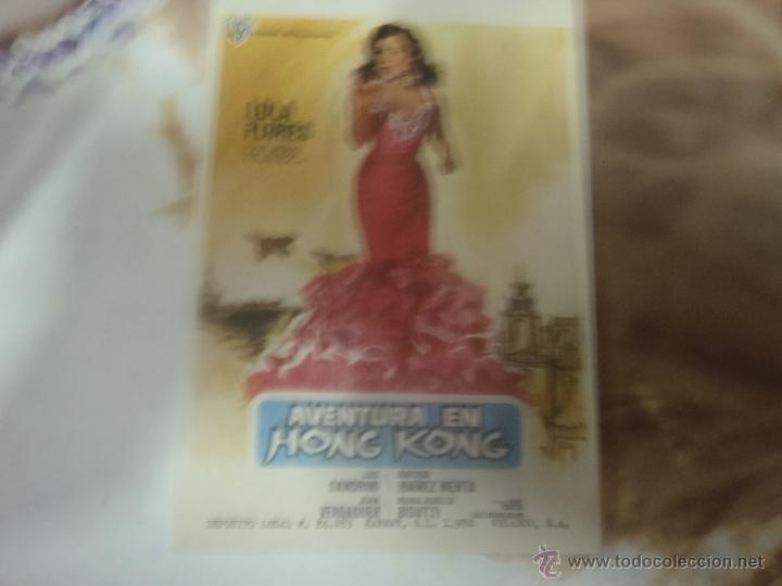  Foglietti di film di film antichi di cinema: FOLLETO DE MANO AVENTURA EN HONG KONG