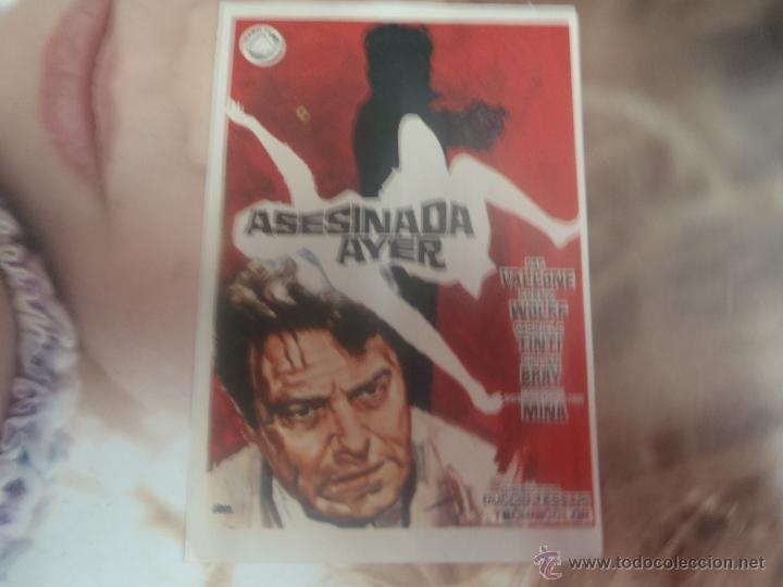 Cine: FOLLETO DE MANO ASESINADA AYER - Foto 1