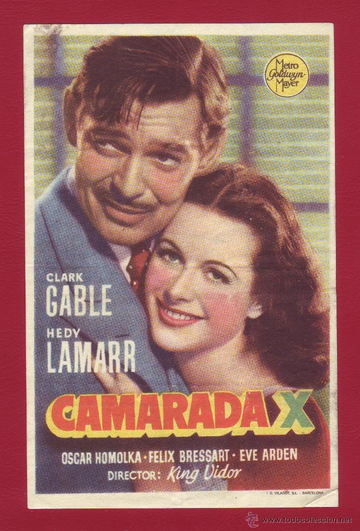 Cine: PROGRAMA DE MANO - CAMARADA X - Foto 1