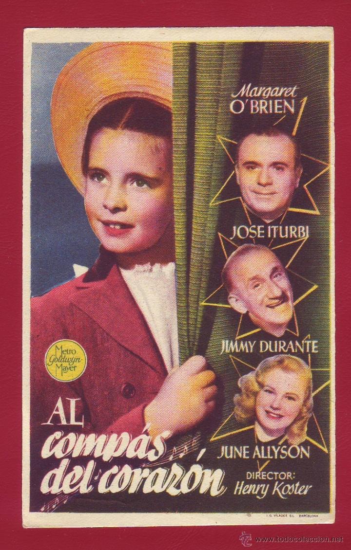 Cine: PROGRAMA DE MANO - AL COMP&Aacute;S DEL CORAZ&Oacute;N - Foto 1