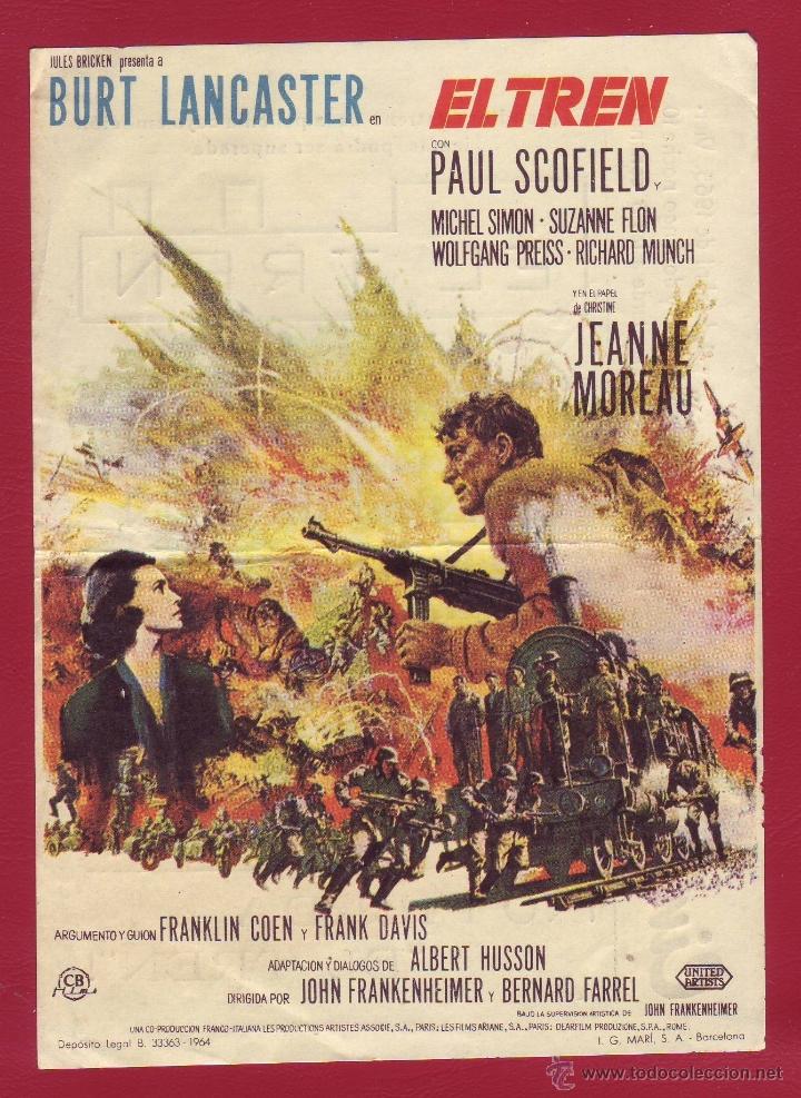 Cine: PROGRAMA DE MANO - EL TREN - Foto 1