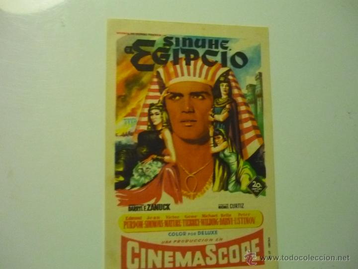 Cine: programa sinuhe el egipcio .publicidad cine sentmenatense - Foto 1