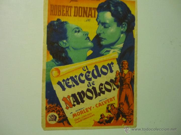 Cine: programa el vencedor de napoleon .-robert donat-- - Foto 1