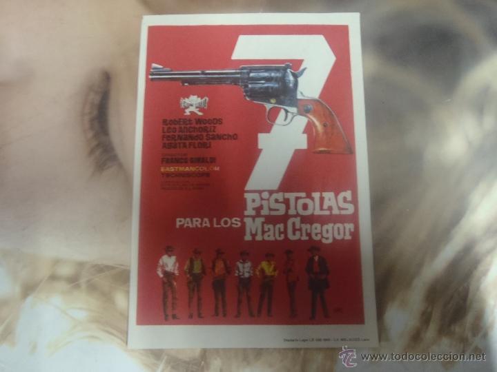 Cine: FOLLETO DE MANO PISTOLAS PARA LOS MAC GREGOR - Foto 1
