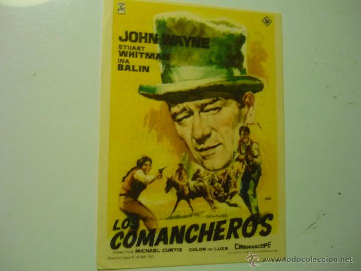 Cine: PROGRAMA LOS COMANCHEROS.-JOHN WAYNE -PUBLICIDAD - Foto 1