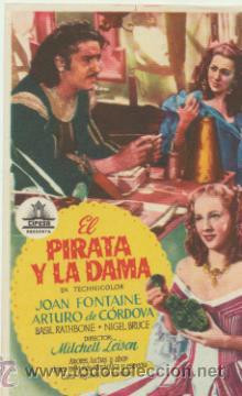 Cine: El Pirata y La Dama. Sencillo de Cifesa. - Foto 1