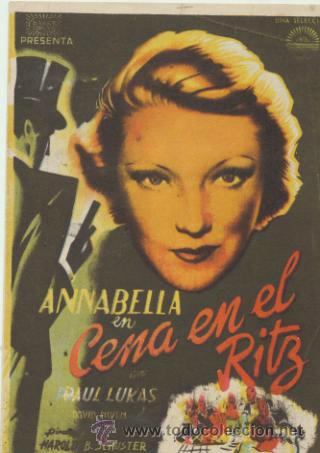Cine: Cena en el Ritz. Sencillo de Balet y Blay. - Foto 1