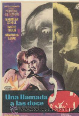Cine: Una llamada a las doce. Sencillo de CB Films. - Foto 1