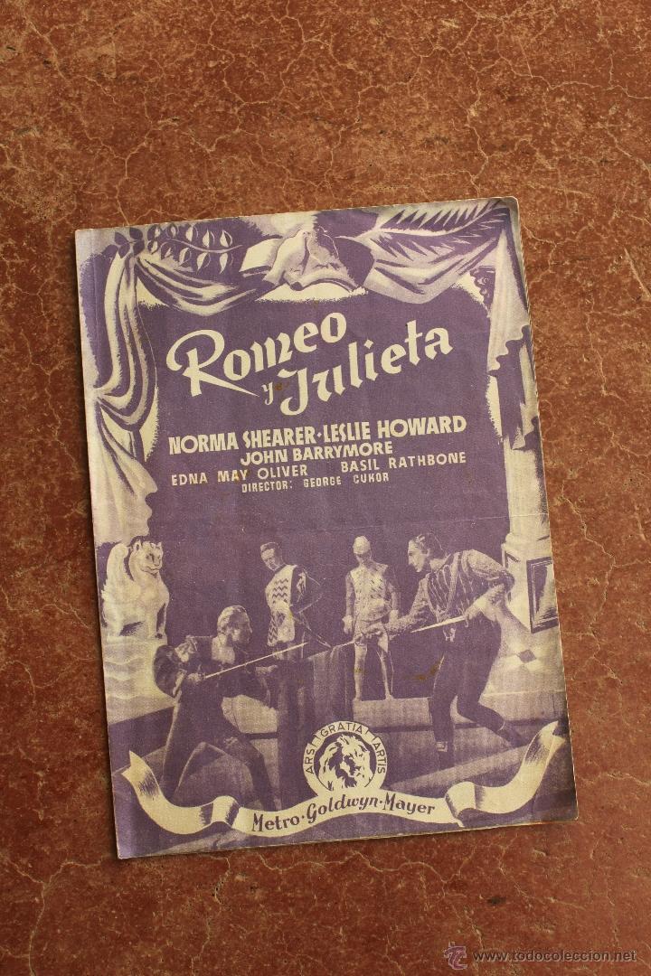 Cine: FOLLETO DE MANO: ROMEO Y JULIETA
