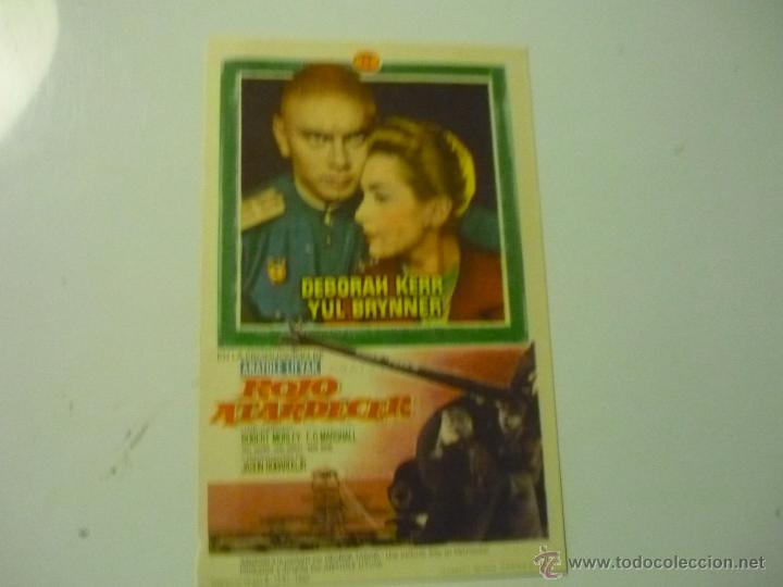 Cine: PROGRAMA ROJO ATARDECER.- YUL BRYNNER - PUBLICIDAD bartrina reus - Foto 1