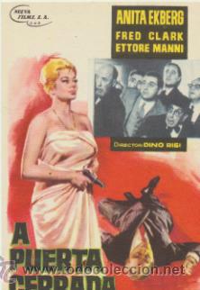 Cine: A  Puerta cerrada. Sencillo de Nueva Films.  &iexcl;IMPECABLE! - Foto 1