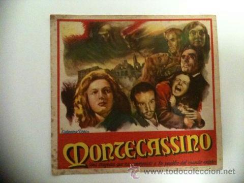 Cine: FOLLETO DE MANO MONTECASSINO - Foto 1