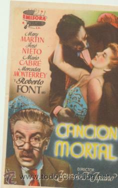 Cine: Canci&oacute;n mortal. Sencillo de Emisora films. - Foto 1