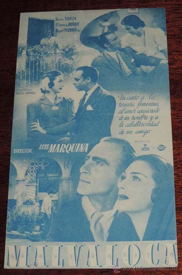 Cine: MALVALOCA, PROGRAMA DOBLE, CON PUBLICIDAD DEL CINEMA BILBAO. - Foto 2