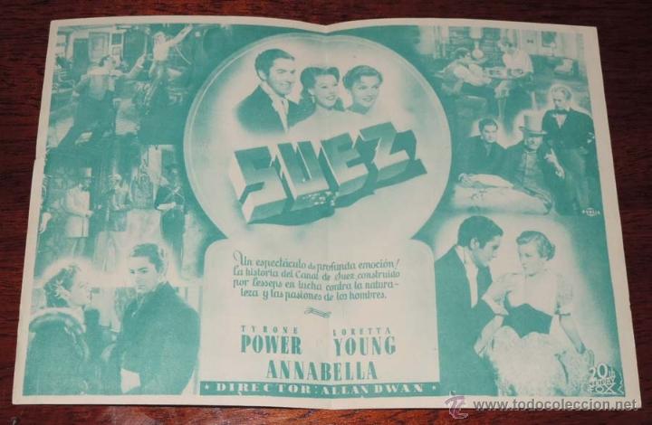 Cine: SUEZ, PROGRAMA DOBLE, PUBLICIDAD DEL CINE MARIA CRISTINA - Foto 2