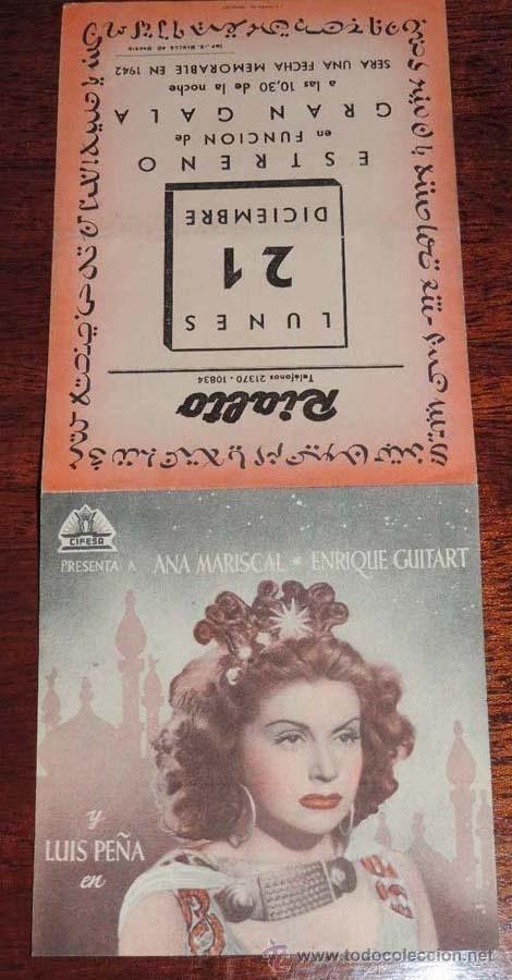 Cine: VIDAS CRUZADAS, PROGRAMA DOBLE, PUBLICIDAD DEL CINE RIALTO - Foto 1