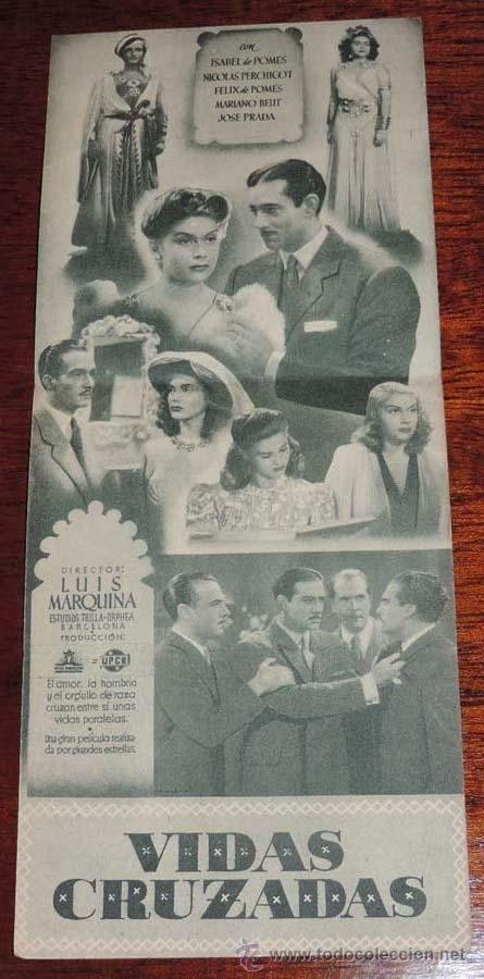 Cine: VIDAS CRUZADAS, PROGRAMA DOBLE, PUBLICIDAD DEL CINE RIALTO - Foto 2