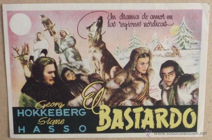 Flyers Publicitaires de films Anciens: FOLLETO DE MANO CINE EL BASTARDO CON PUBLICIDAD AL DORSO