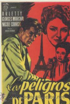 Cine: Los Peligros de Paris. Programa sencillo. - Foto 1