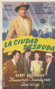 Cine: La ciudad desnuda. Sencillo de Universal.  &iexcl;IMPECABLE! - Foto 1