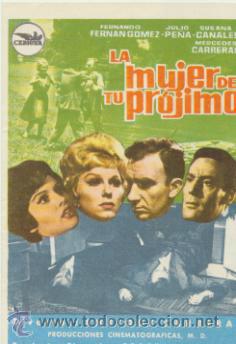 Cine: La mujer de tu pr&oacute;jimo. Sencillo de Cepicsa. - Foto 1