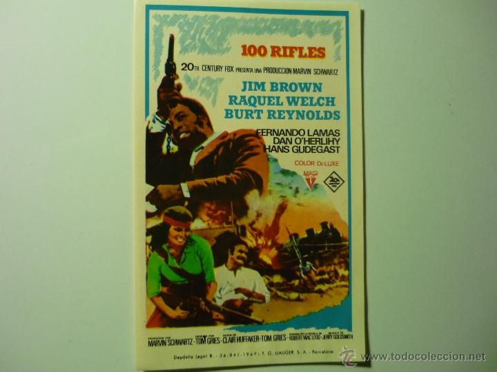 Cine: PROGRAMA 100 RIFLES.- JIM BROWN RAQUEL WELCH - Foto 1