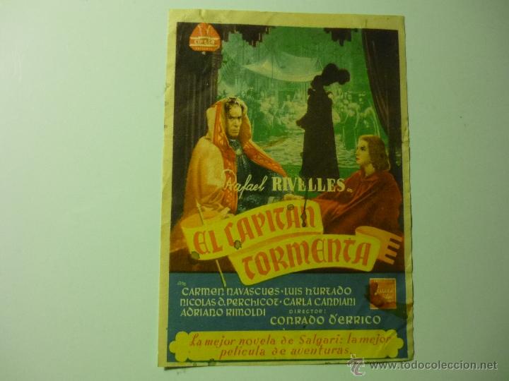 Cine: PROGRAMA EL CAPITAN TORMENTA .-RAFAEL RIVELLES-sello cine - Foto 1