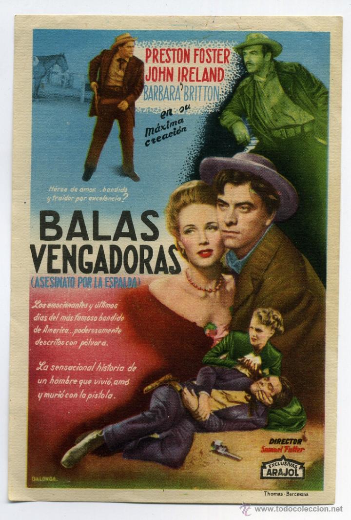 Cine: BALAS VENGADORAS, con John Ireland. - Foto 1