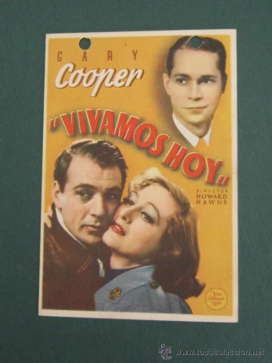 Cine: PROGRAMA DE CINE - VIVAMOS HOY - 1933 - Foto 1
