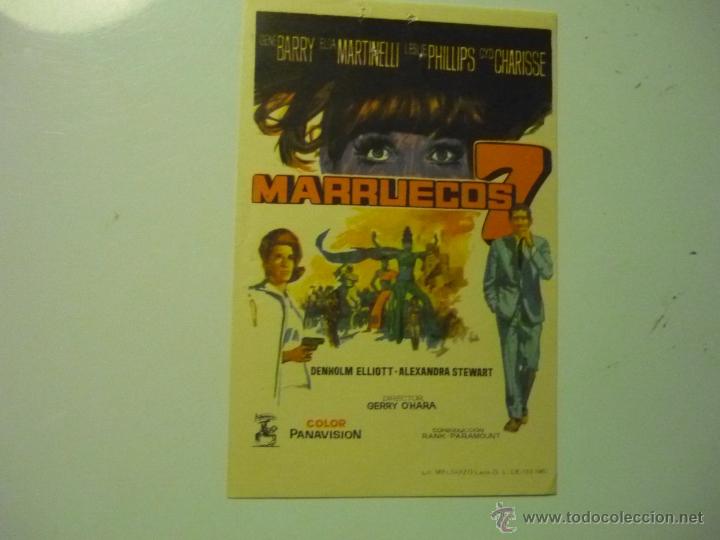 Cine: PROGRAMA MARRUECOS 7 .- GENE BARRY publicidad - Foto 1