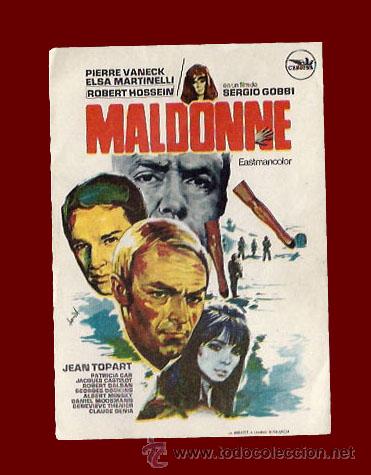Cine: MALDONNE - SIN PUBLICIDAD - PROGRAMA DE CINE ORIGINAL A&Ntilde;O 1968 - Foto 1