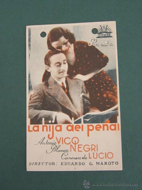 Cine: PROGRAMA DE CINE - LA HIJA DEL PENAL - 1935 - Foto 1