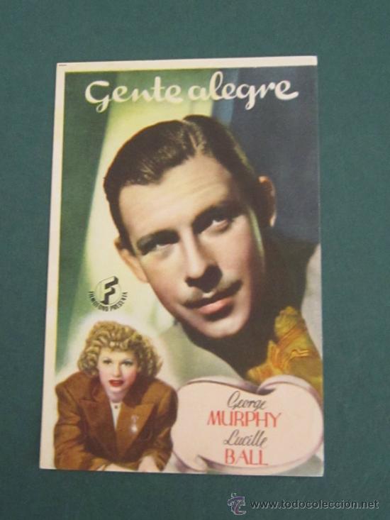 Cine: PROGRAMA DE CINE - GENTE ALEGRE - 1941 - Foto 1