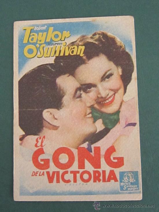 Cine: PROGRAMA DE CINE - EL GONG DE LA VICTORIA - 1938 - PUBLICIDAD - DOBLADO - Foto 1