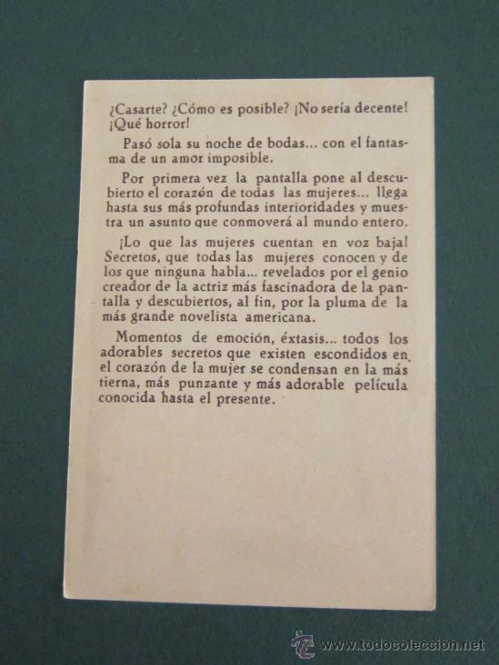 Cine: PROGRAMA DE CINE - LA SOLTERONA - 1939 - PUBLICIDAD - Foto 2