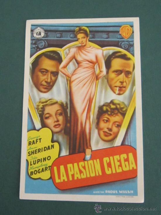 Cine: PROGRAMA DE CINE - LA PASI&Oacute;N CIEGA - 1940 - Foto 1