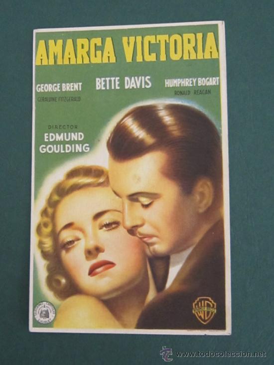 Cine: PROGRAMA DE CINE - AMARGA VICTORIA - 1939 - Foto 1