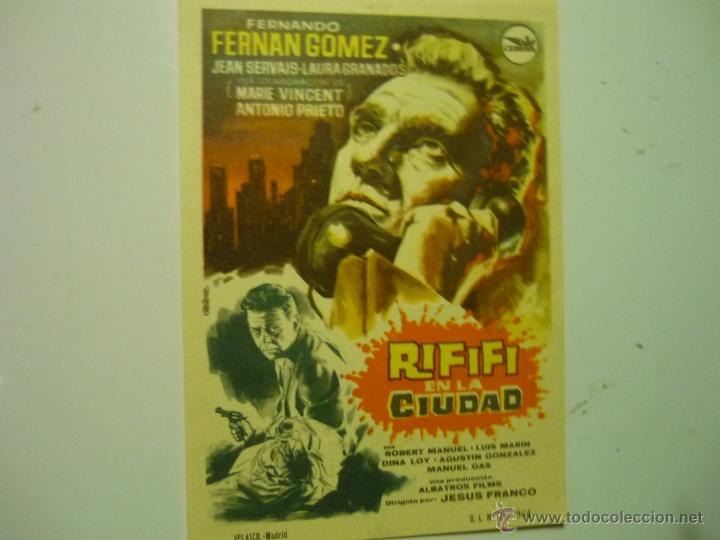 Cine: programa rififi en la ciudad.- f.f.gomez - Foto 1
