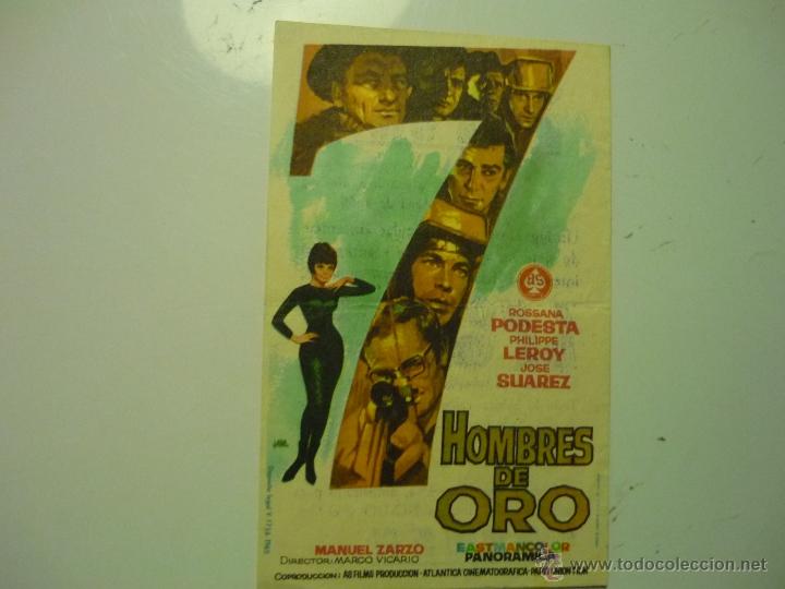 Cine: programa 7 hombres de oro .- rossana podesta publicidad - Foto 1