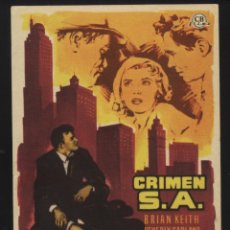 Cine: P-3454- CRIMEN S.A. (CHICAGO CONFIDENTIAL) BRIAN KEITH - BEVERLY GARLAND - DICK FORAN. Lote 41479403