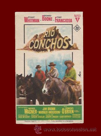 Cine: RIO CONCHOS - PROGRAMA DE CINE ORIGINAL A&Ntilde;O 1964 - SIN PUBLICIDAD - Foto 1