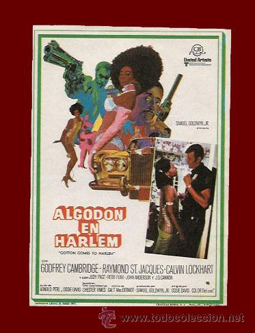 Cine: ALGODON EN HARLEM - PROGRAMA DE CINE ORIGINAL A&Ntilde;O 1970 - SIN PUBLICIDAD* - Foto 1