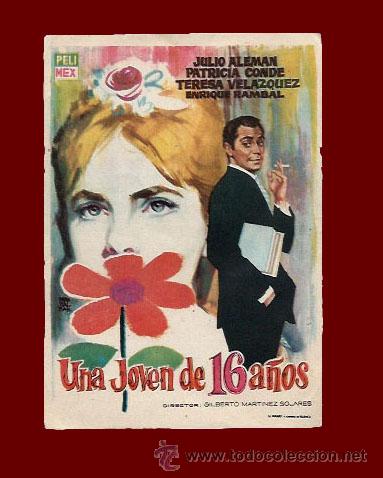 Kino: UNA JOVEN DE 16 A&Ntilde;OS - PROGRAMA DE CINE ORIGINAL A&Ntilde;O 1962 - SIN PUBLICIDAD