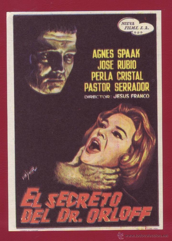 Cine: PROGRAMA DE MANO - EL SECRETO DEL DR. ORLOFF - Foto 1