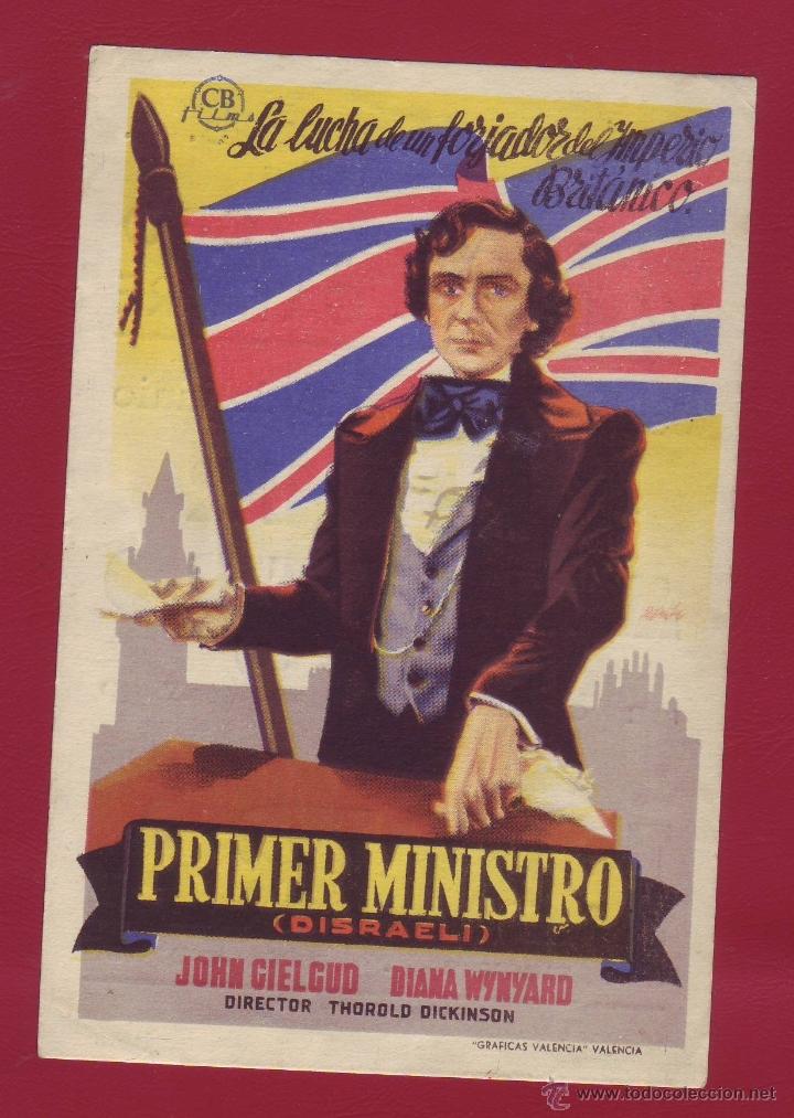 Cine: PROGRAMA DE MANO - PRIMER MINISTRO - Foto 1