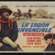 Cine: P-3536- LA LEGIÓN INVENCIBLE (SHE WORE A YELLOW RIBBON) JOHN WAYNE - JOANNE DRU - JOHN AGAR. Lote 41616639
