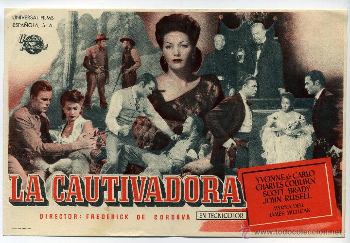 Cine: LA CAUTIVADORA, con Yvonne  de Carlo. - Foto 1
