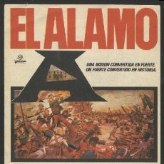 Cine: P-3545- EL ALAMO (THE ALAMO) JOHN WAYNE - RICHARD WIDMARK - LAURENCE HARVEY - KEN CURTIS. Lote 41671049